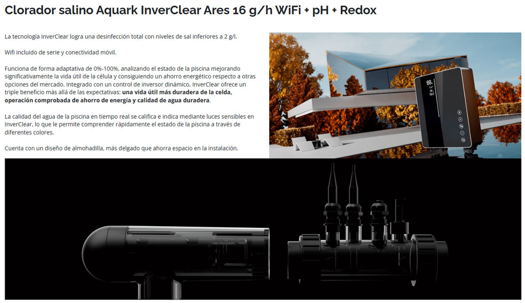 Clorador Salino Aquark Ares  Premium