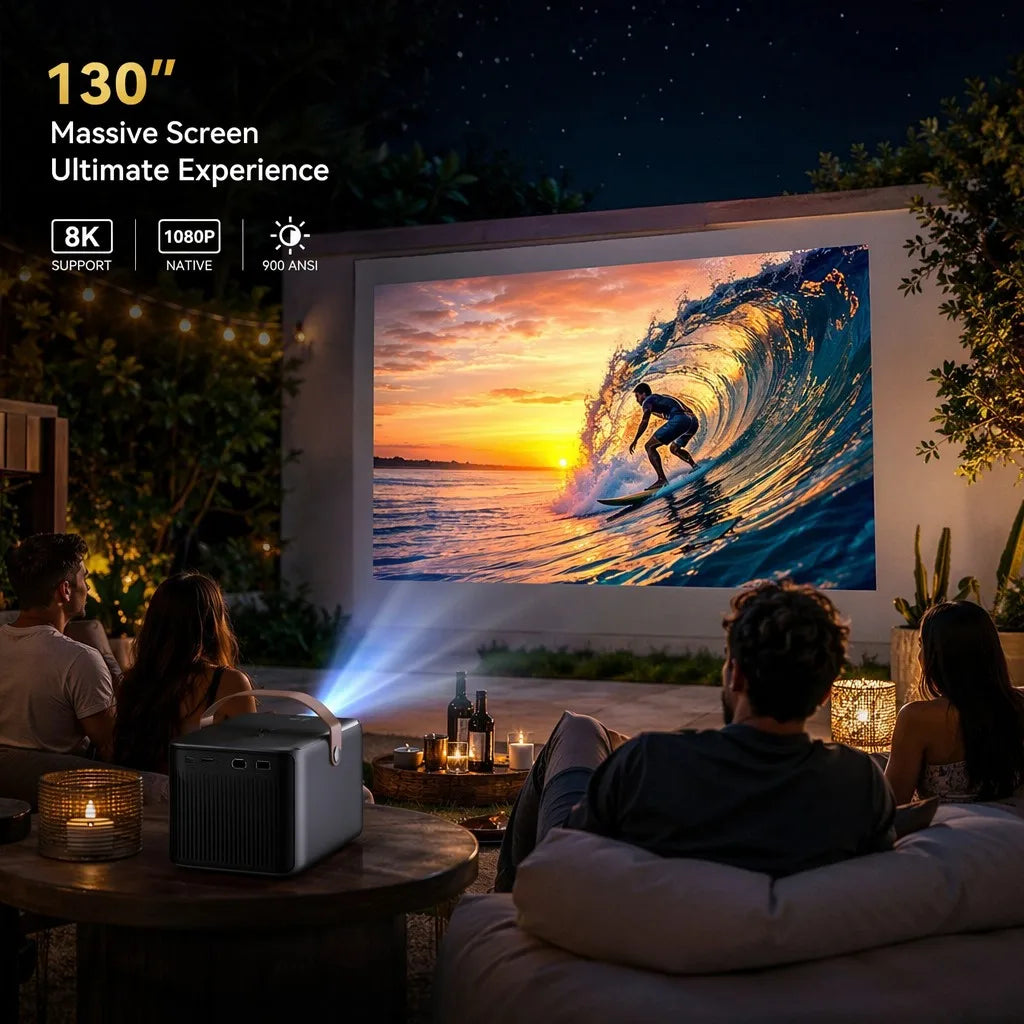 Mini Proyector Smart 4K - Cine en Casa Portátil